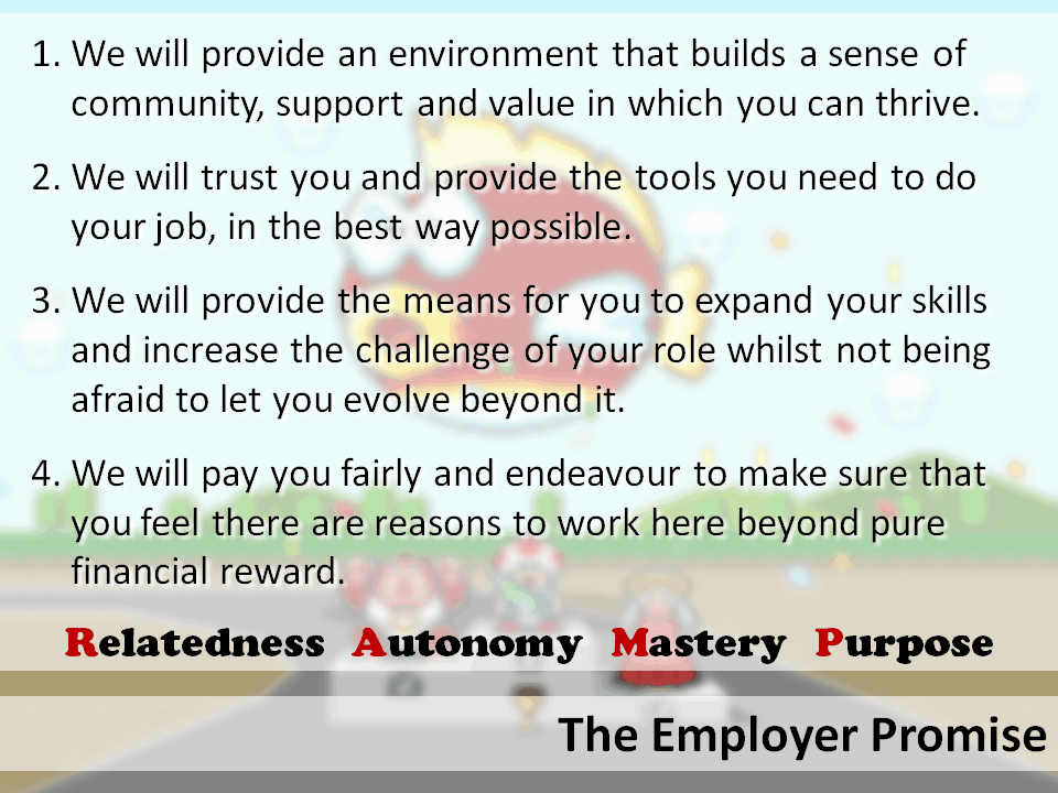 Employer promise Employer Values