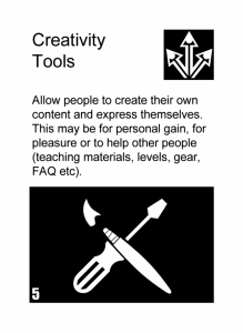 35 Creativity Tools 219x300 Gamification Inspiration Cards